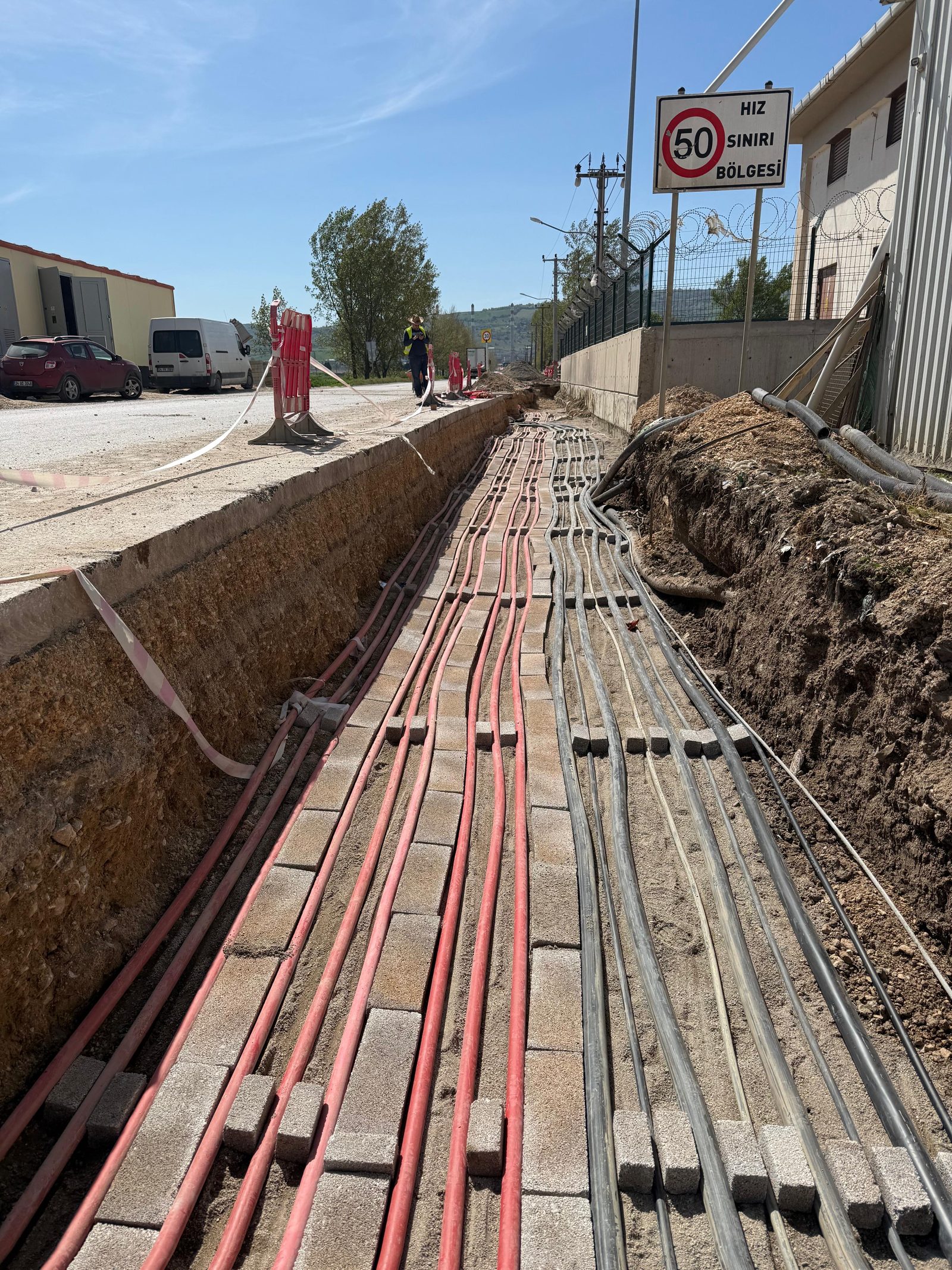 Yeraltı kablo altyapı çalışması